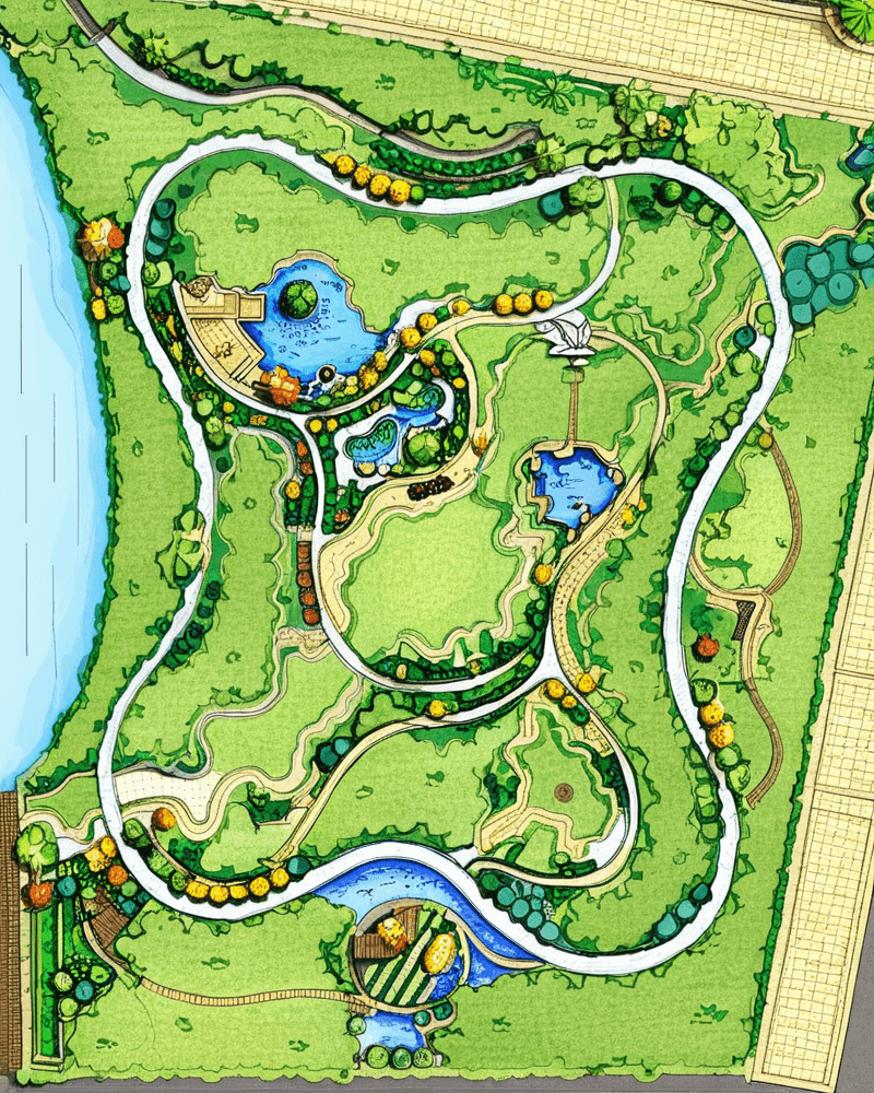 AI Coloring Magic for Garden Plans