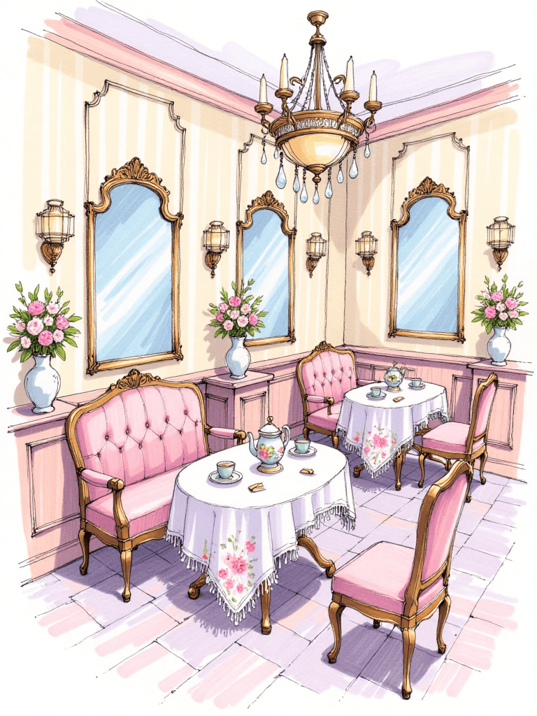 AI Dreamy Coloring for Princess-Style Interiors